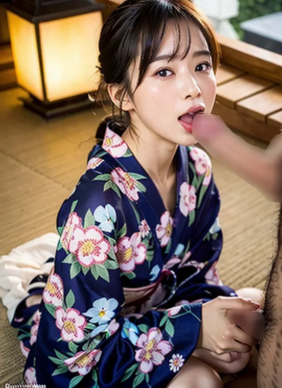浴衣フェラ
