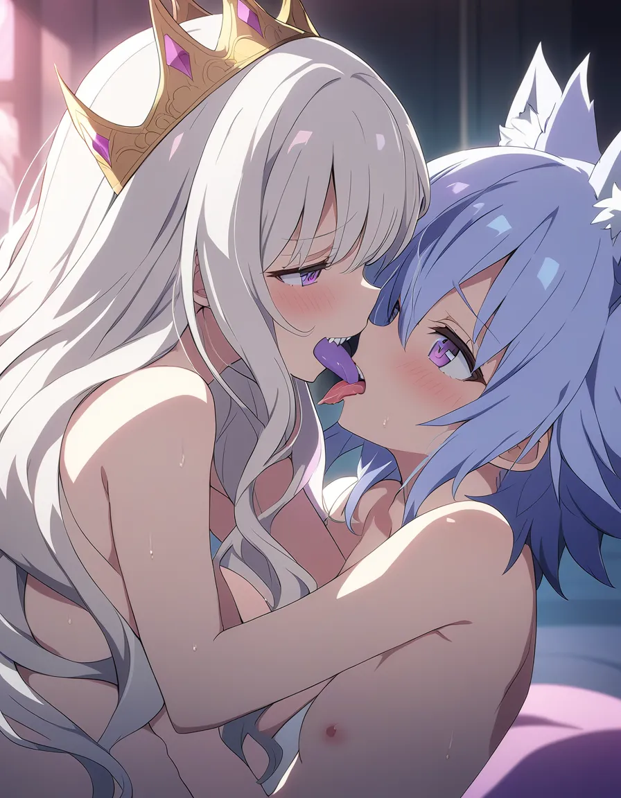 キングテレサ姫と狼娘